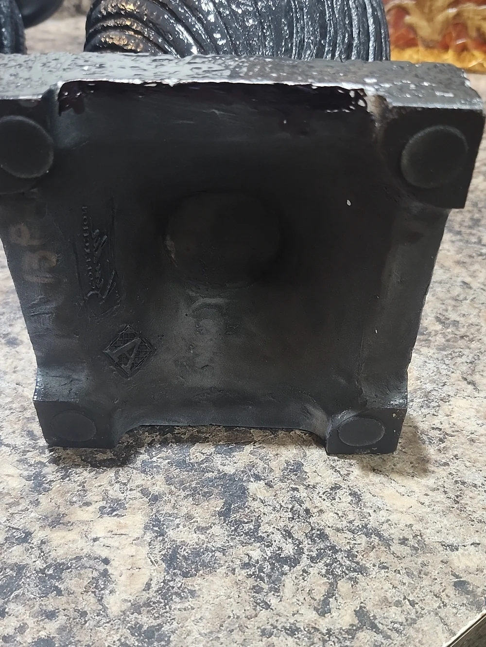 Vintage Resin Pedesta Candle Holders - Pair